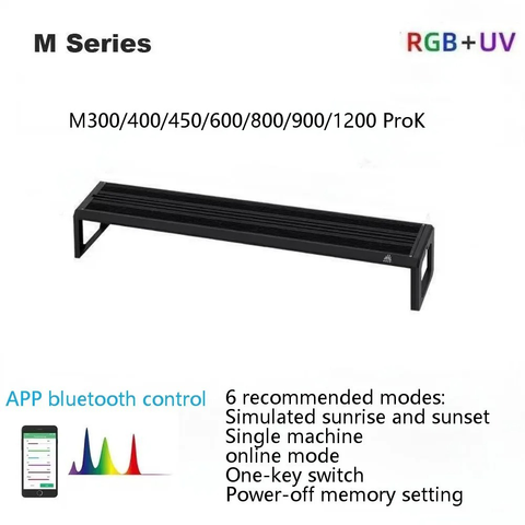 Week Aqua Smart LED Aquarium RGB UV Bluetooth APP Timer Dimmbar Pflanzenwachstum Bepflanztes Becken Smart