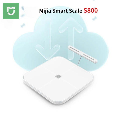 Mijia Smart Scale S800 8-Elektroden Körperfettwaage Dual-Frequenz BIA Bluetooth Gehärtetes Glas Mijia App Smart