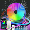 Neon RGB LED Lichterkette Outdoor Wasserdicht Musiksync App Schlafzimmer Fernbedienung