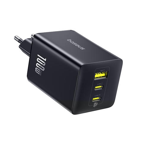 Baseus 100W GaN Ladegerät Schnellladegerät Samsung iPhone Laptop Tablet PD USB-C