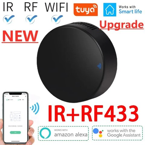 Smart RF433 IR-Fernbedienung Tuya WiFi Smart Home Klimaanlage TV LG Alexa Google Home