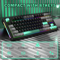 Attack Shark M87 TKL Kabellose Mechanische Gaming-Tastatur RGB Hot-Swappable Gasket USB-C BT 2,4GHz