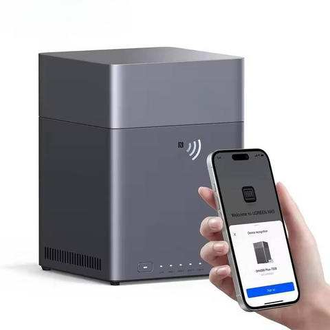 DH4300 Plus 4-Bay NAS 120TB Max 8GB RAM KI-Fotoalbum Fernzugriff Heimnetzwerk-Speicherserver Smart
