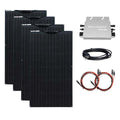 Xinpuguang Solar Panel Balkonkraftwerk Komplettset 200W 400Wp Solarmodule 600W Wechselrichter Balkonmontage 5m Kabel Solaranlage