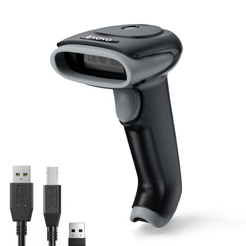 Eyoyo EY-034 2D Bluetooth Barcodescanner Kabellos 2500mAh USB QR Barcode Lager Bibliothek