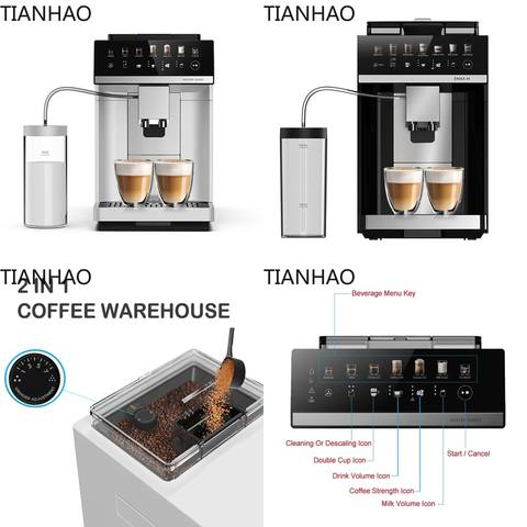Vollautomatische Espresso Kaffeemaschine Tuya WiFi Smart Home Milchaufschäumer APP M3 Smart