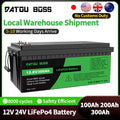 DATOUBOSS 12V 100Ah LiFePO4 Akku 1280Wh 100A BMS 8000-15000 Deep Cycles Solar Lithiumbatterie