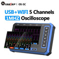 TOOLTOP 5 Kanal Oszilloskop USB WiFi Android PC 4.3 Zoll Touchscreen 3Msps Smart Tragbar