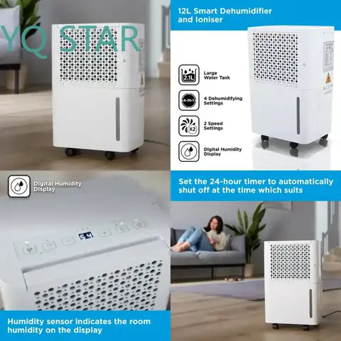 FUDA 12L Smart Luftentfeuchter Tuya WiFi Keller Büro Waschküche Tragbar Smart Home