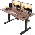 Devoko Elektrisch Höhenverstellbarer Schreibtisch 140x70cm 3 Memory USB Stehpult Smart Home Office