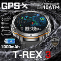 T-Rex 3 Military 1000mAh Smartwatch 10ATM GPS Kompass Höhenmesser AMOLED Schwimmen Sport