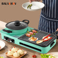 Multifunktional 3-in-1 Korean BBQ Elektrogrill Rauchfrei Hot Pot Multikocher Antihaft Smart