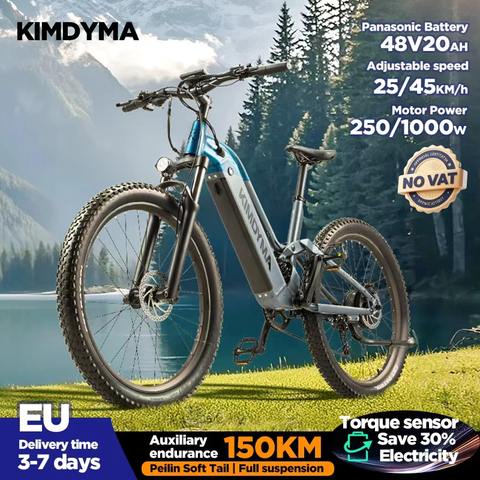 KIMDYMA K02 E-Bike 48V 20Ah 1000W Fat Tire Torque Sensor Offroad Elektrofahrrad Erwachsene Smart