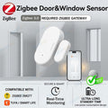 Tuya Zigbee Türsensor Fensterkontaktsensor Smart Home Alarm Sicherheitsschutz Z2M Smart Life