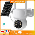 WONSDAR Solar WiFi PTZ Outdoor Kamera Akku Lange Standby HD Video Überwachung iCSee Smart Home Sicherheit
