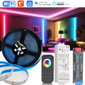 Tuya WiFi COB RGBCCT LED Streifen DC24V 840LEDs m RA90 Dimmbar Neon Band Alexa Google Smart Home Beleuchtung