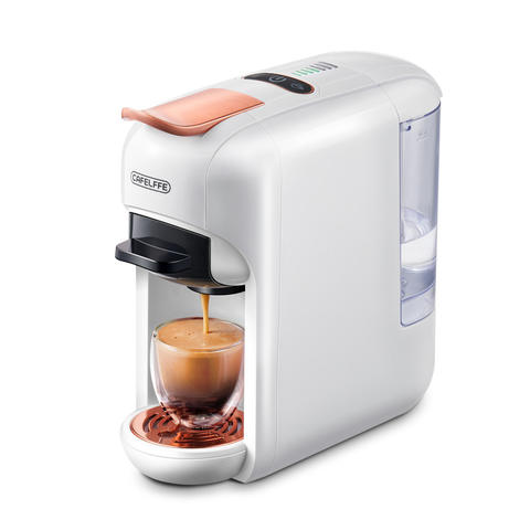 Cafelffe 5-in-1 Kapselkaffeemaschine Dolce Gusto Nespresso ESE Pod K-Tasse 19 Bar Kalt/Heiß