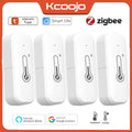 Tuya Zigbee 3.0 Temperatur Feuchtigkeitssensor Thermometer Hygrometer APP Alarm Alexa Google Alice