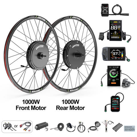 Varstrom 48V 1500W E-Bike Nabenmotor Kit Hinterrad Vorderrad 26 27.5 29 Zoll Elektrofahrrad Umbausatz Smart