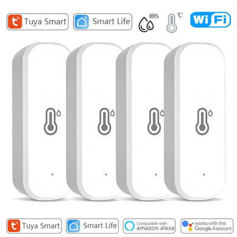 Tuya Smart WiFi Temperatur Feuchtigkeitsensor APP Remote Monitor Alexa Google Smart Home