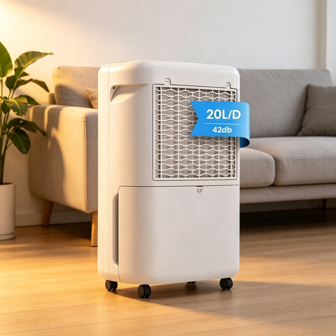 Smart Luftentfeuchter 20L Tag HEPA WiFi Touchscreen 180m² 4L Tank Große Räume Smart