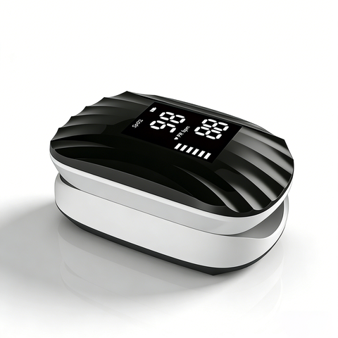 AiQUE Kabelloses Fingerpulsoximeter Blutsauerstoff Alarm Fingerspitzen-Pulsmessgerät