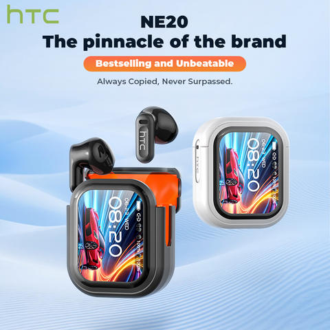 Übersetzer-Ohrhörer HTC NE20 6-in-1 60H iOS Android Geschäftsreisen LCD Touchscreen