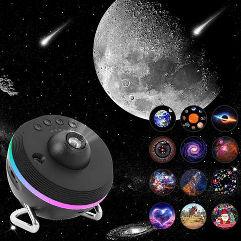 Galaxy Meteor Projektor 4K HD 360° Rotierend Planetarium Sternenhimmel Nachtlicht Kinderzimmer Raumdekoration