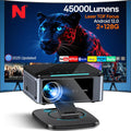XIWBSY 2026 Laser TOF Fokus Projektor 45000 Lumen Tageslicht 4K Android 12 WiFi6 Tragbar Smart Beamer