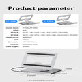 Blueendless Aluminium iPad Halter 10-in-1 Docking USB-C 4K 60Hz 100W PD Laptop