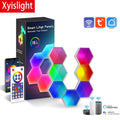 Tuya Quantum LED Hexagon Panel Smart WiFi Bluetooth Sprachsteuerung Induktion Neon DIY Wandlicht Gaming Smart Home