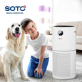 SOTO Y8 Smart WLAN Luftreiniger Negativionen Geräuscharm HEPA Kohle UV Sterilisation APP Sensor Smart