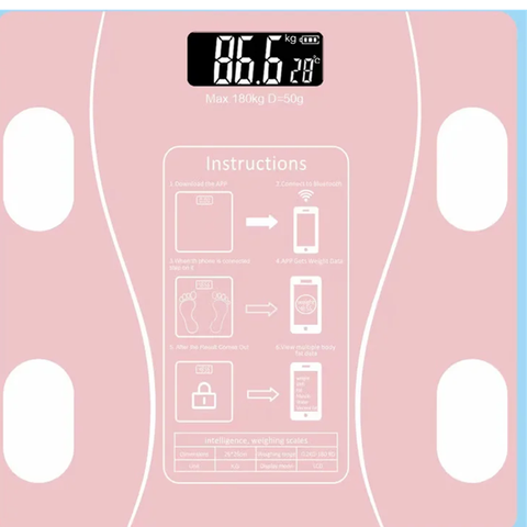 Smart Digital Körpergewichtswaage Kabellos Fettwaage Badezimmer Kompositionsanalysator App Bluetooth