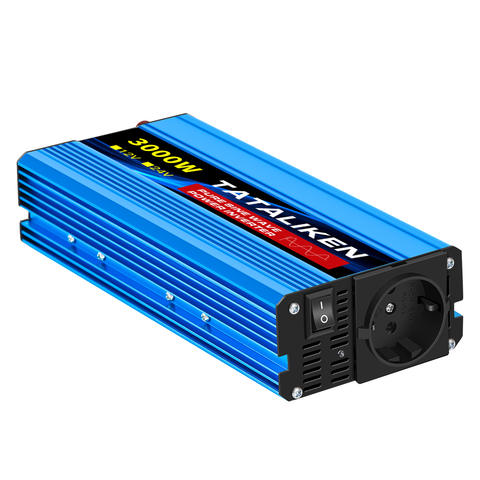 Reiner Sinuswellen-Wechselrichter 1000W-4000W DC 12V 24V zu AC 220V 50Hz Stromwandler Universalsteckdose