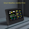 Kabellose Wetterstation 3 Sensoren Farbdisplay Thermometer-Hygrometer Innen Außen Heimbüro