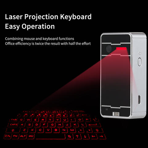 Tragbare Bluetooth Virtuelle Laser Tastatur Drahtlose Projektion Mini Touch Maus Funktion
