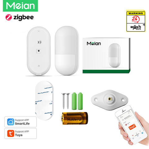 Meian Tuya ZigBee PIR Infrarot Bewegungssensor Smart Home Alarm Sicherheit Smart Life ZigBee Gateway