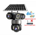 V380 Pro Smart 4G Solar Outdoor Kamera 3 Objektive PTZ Humanoid-Erkennung Auto-Tracking Zwei-Wege-Audio Nachtsicht Smart
