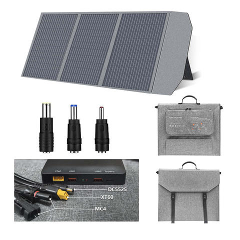 CTOLITY SP100 100W Tragbares Solarpanel PD45 Flexibler Solargenerator Camping Wohnmobil Notversorgung
