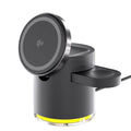 Qi2 3-in-1 Magnetisch Kabellos Ladestation Nachtlicht iPhone Watch Ohrhörer Universal