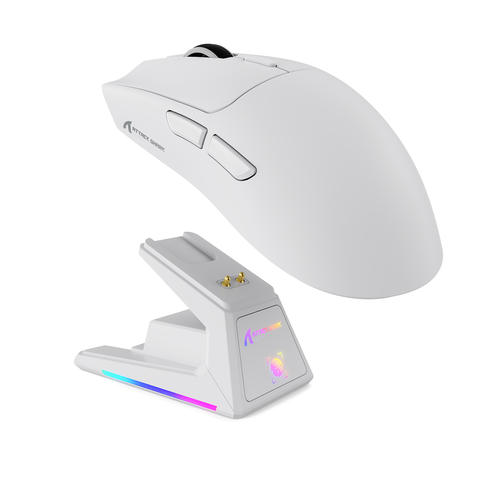 ATTACK SHARK X1 Gaming-Maus PAW3395 Pro 40000 DPI Kabellos RGB Magnetische Ladestation Smart