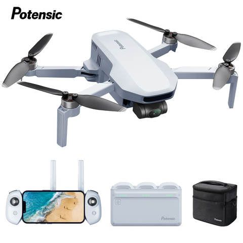 Potensic C0 Mini GPS Drohne 4K 3-Achsen Gimbal 6km Reichweite Bürstenlos Professionell Kameradrohne Reise Smart