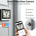 Tuya Smart 2.4G WLAN Türspion Video-Türkamera 140° Weitwinkel Akku 3MP Auflösung Zwei-Wege-Kommunikation