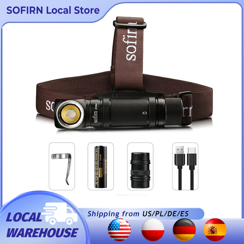 Sofirn SP40A 1200lm Stirnlampe TN3535 18650 USB-C Scheinwerfer Magnet Schwanzkappe