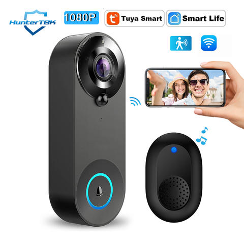 1080P Wireless Video Türklingel Kamera WiFi Smart Tuya Home Sicherheit Motion Erkennen Nachtsicht Intercom
