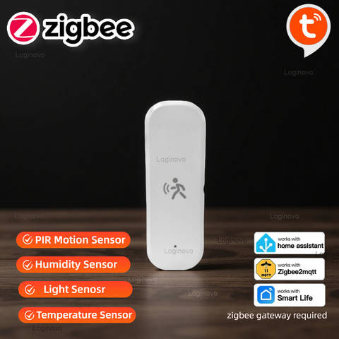 Zigbee 3.0 PIR Motion Sensor Tuya MmWave Radar Feuchtigkeit Temperatur Licht Sensor Home Assistent
