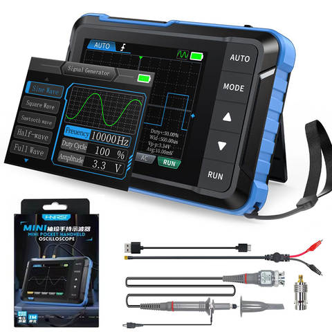 FNIRSI DSO153 2-in-1 Handoszilloskop DDS Signalgenerator Digital Tragbar KFZ 2.8 Zoll TFT