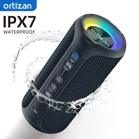 Ortizan 40W Bluetooth-Lautsprecher verbesserter Bass 30 Stunden IP7 wasserdicht Bluetooth 5.3 Outdoor