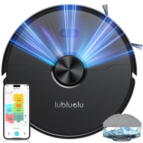 Lubluelu L15 Ultra LiDAR 3-in-1 Saugroboter 5500Pa 24 No-Go-Zonen Auto-Aufladung App