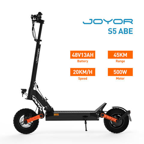 JOYOR S5 ABE-Zertifiziert DE Lager 500W 48V 13Ah 20km/h LED Faltbar Urban Mobilität